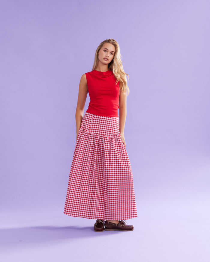 EMMA KNIT TOP CHERRY