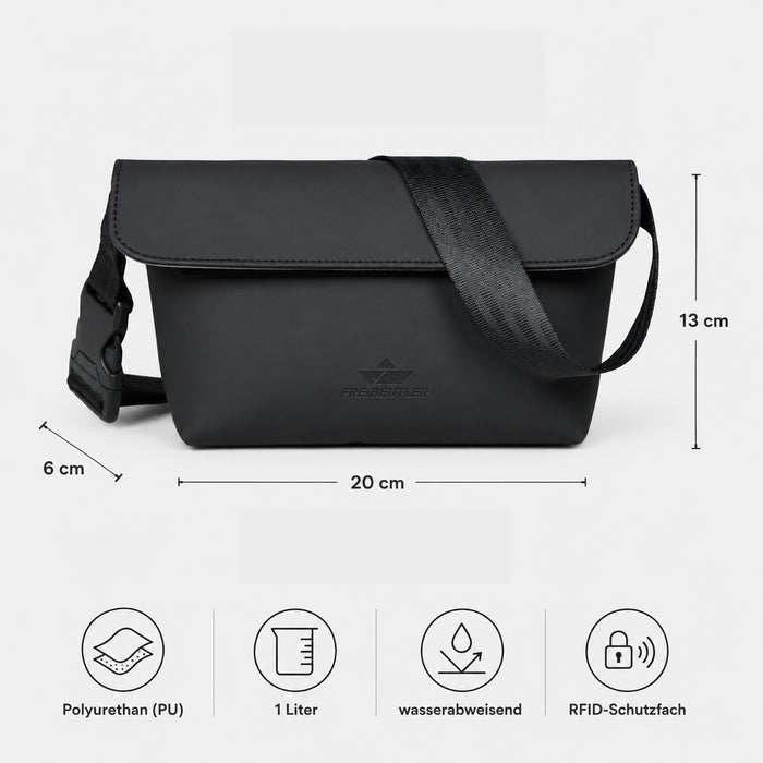 Hip Bag Levi - Mattschwarz