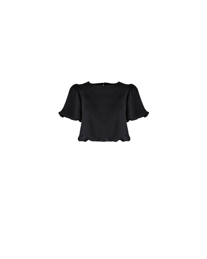 KENDALL SATIN BLOUSE BLACK