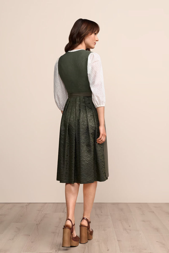 Kruger Long Dirndl 2pcs. 70cm "Ileyna" green