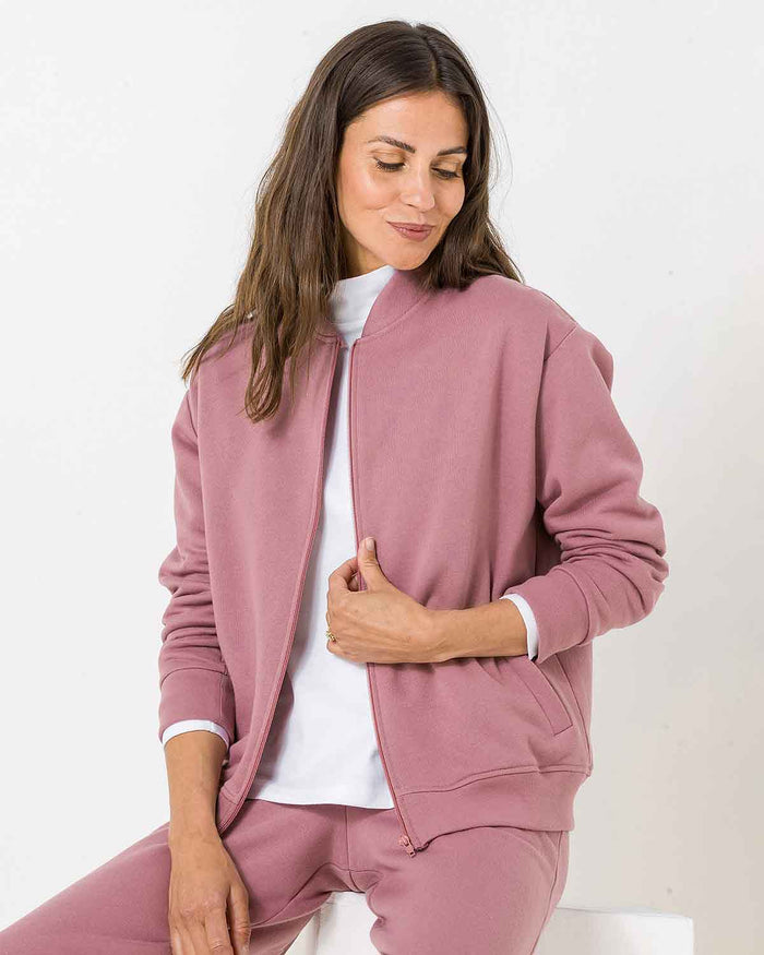 Leilani Fleece Zip Up Leisure Cardigan - The Classic Boutique