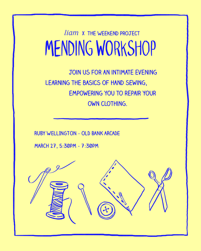 LIAM X THE WEEKEND PROJECT MENDING EVENT