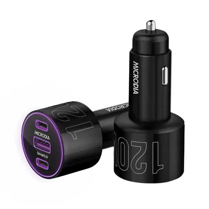 PowerHouse™ QC4.0 + Dual PD3.0 120W Car Charger.