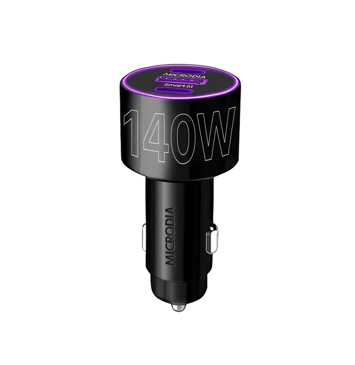 MICRODIA QC4.0 + Dual PD3.0 140W Car Charger.