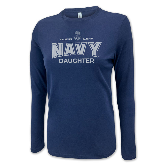 Navy Daughter Women's Long Sleeve T-Shirt (Navy)