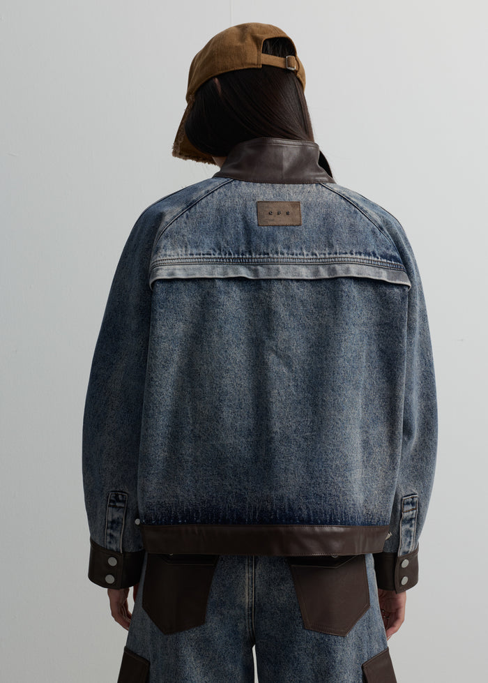 PATCHED UYILITY DENIM JACKET