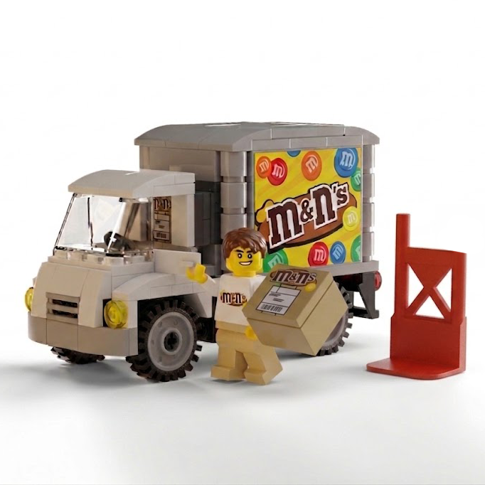 Custom LEGO Peanut M & Ns Delivery Truck