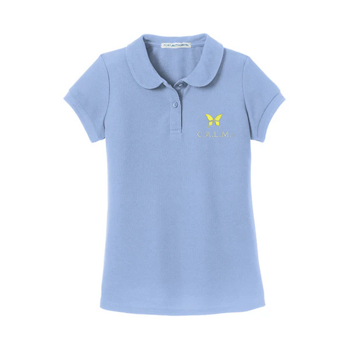 Port Authority® Girls Silk Touch™ Peter Pan Collar Polo