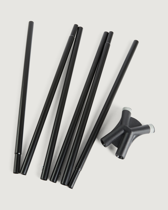 Retreat Dayroom v2 - Leg Poles & Hub - Black