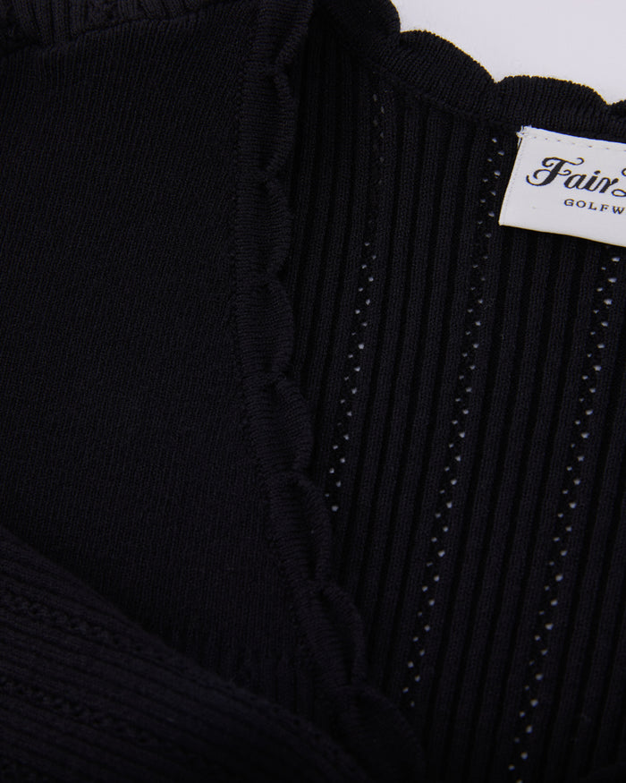 Ribbon Shirring Knit (Black)