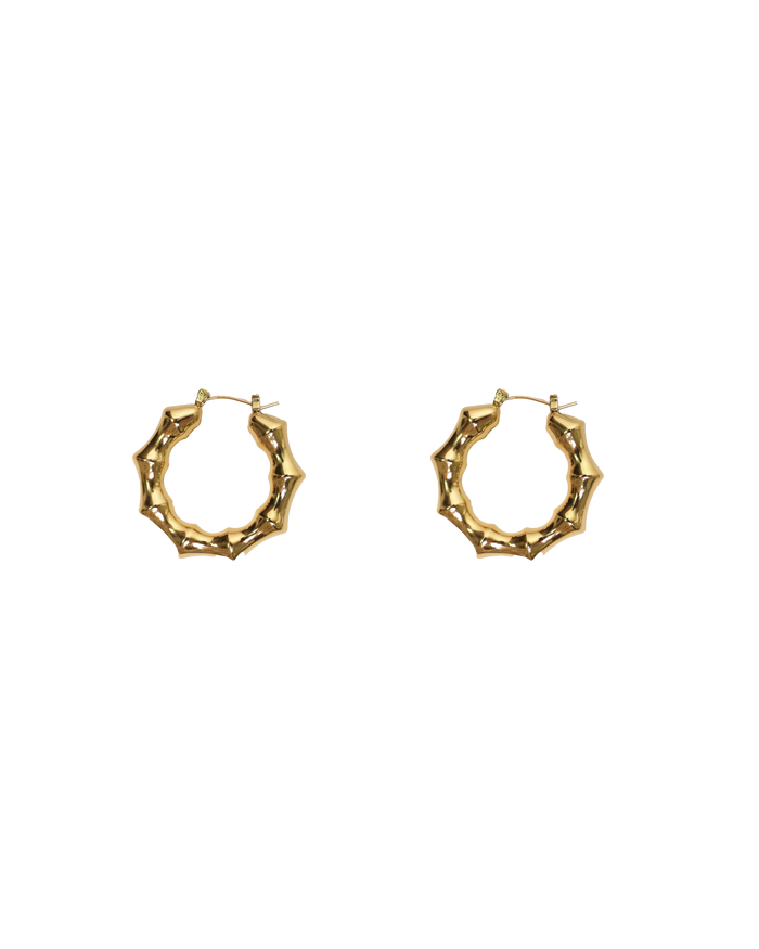 TEXTURED HOOP GOLD