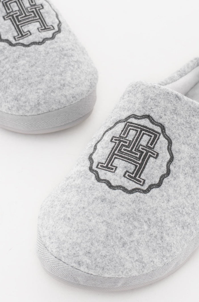 Tommy Hilfiger Slippers TH EMBLEM FELT SLIPPER - Grey
