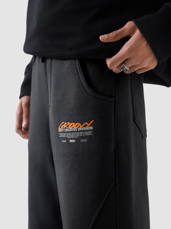 Unity VI black winter trouser flat lay streetwear bottoms Pakistan – GROOVY