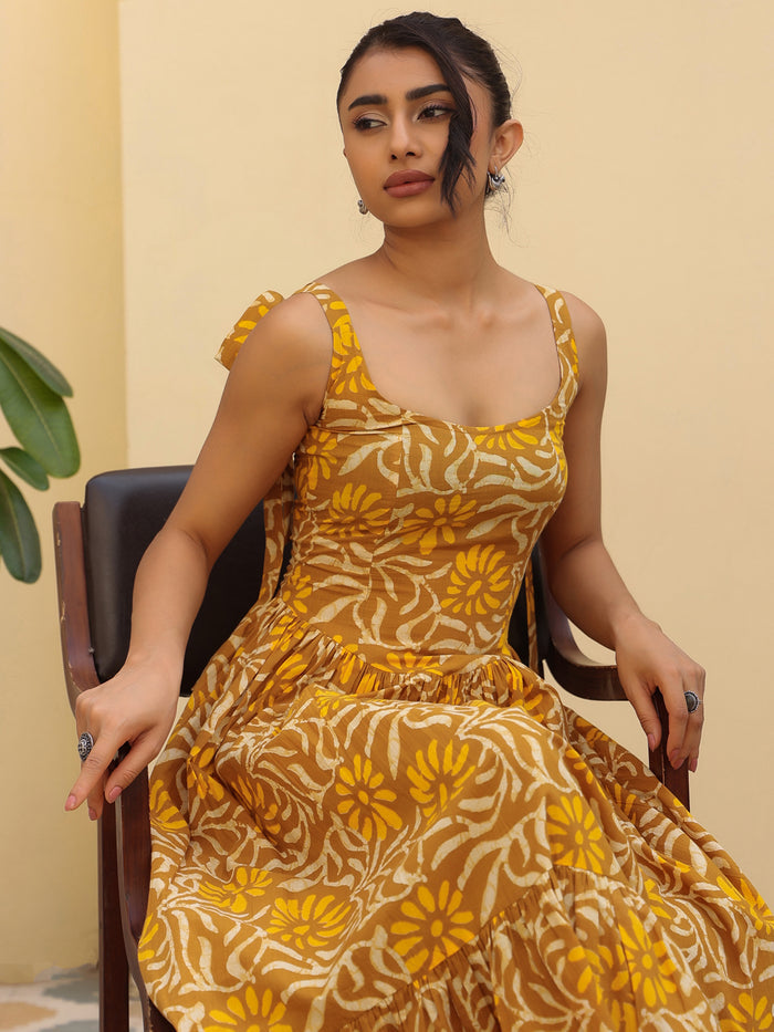 Women's Fit and Flare Corset Dress