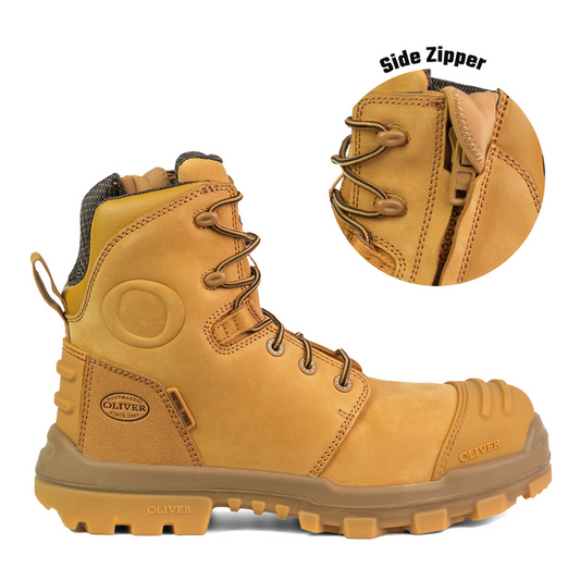 150mm Zip Sided Boot Low Cut Collar Composite with 300 Rubber sole 54533Z