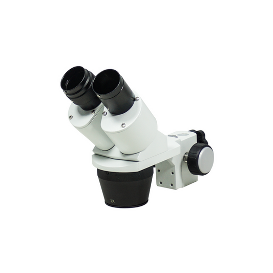 2X/4X Binocular Dual Power Stereo Microscope Head With No Eyepieces, SKU FS12110326-0002, three quarter front view