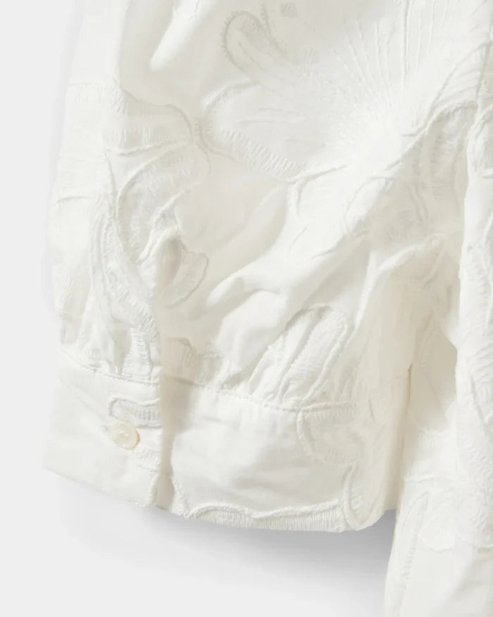 Ahlia Puff Sleeve Blouse - White