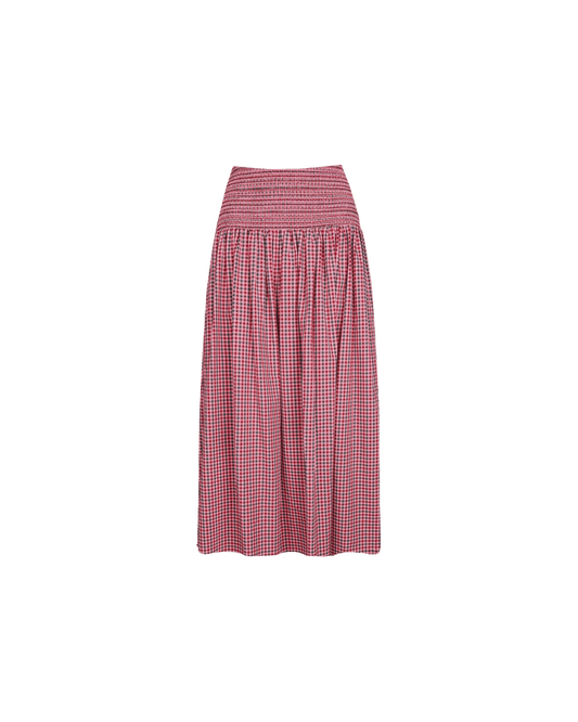 ANASTASIA SKIRT PINK PETROL GINGHAM