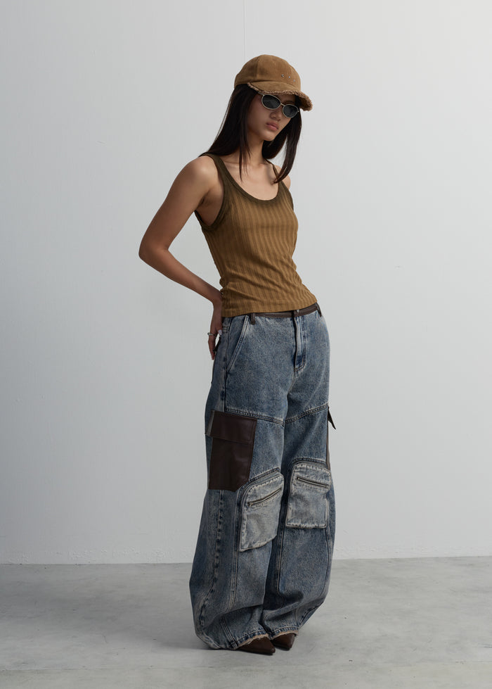 BASIC RIBBED TANK TOP