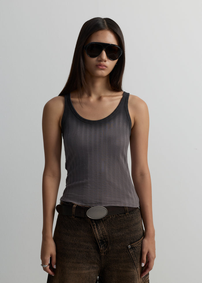 BASIC RIBBED TANK TOP