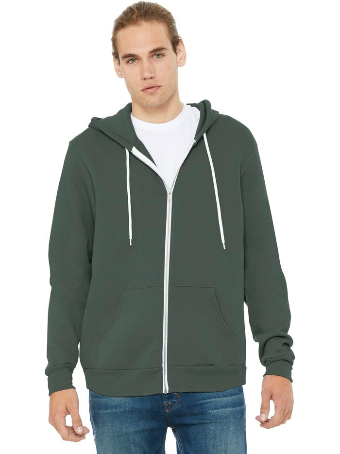 no-logo Bella+Canvas Sponge Fleece Full-Zip Hoodie-Regular-Bella&Canvas-Thread Logic