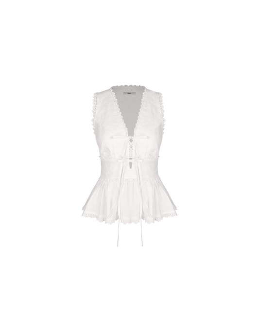BENNY TIE TOP WHITE