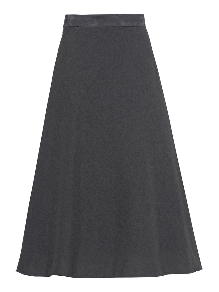 Berwin Traditional Skirt, Anthracite — 80cm