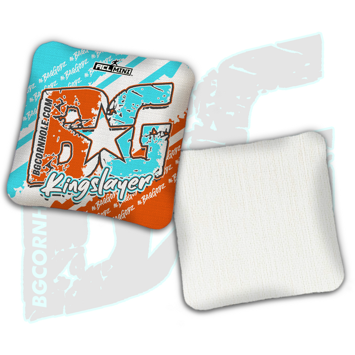 BG Multiple Bag Models - "BagGodz Rally" - 4" ACL Mini Stamped Cornhole Bags- Set of 4 Bags