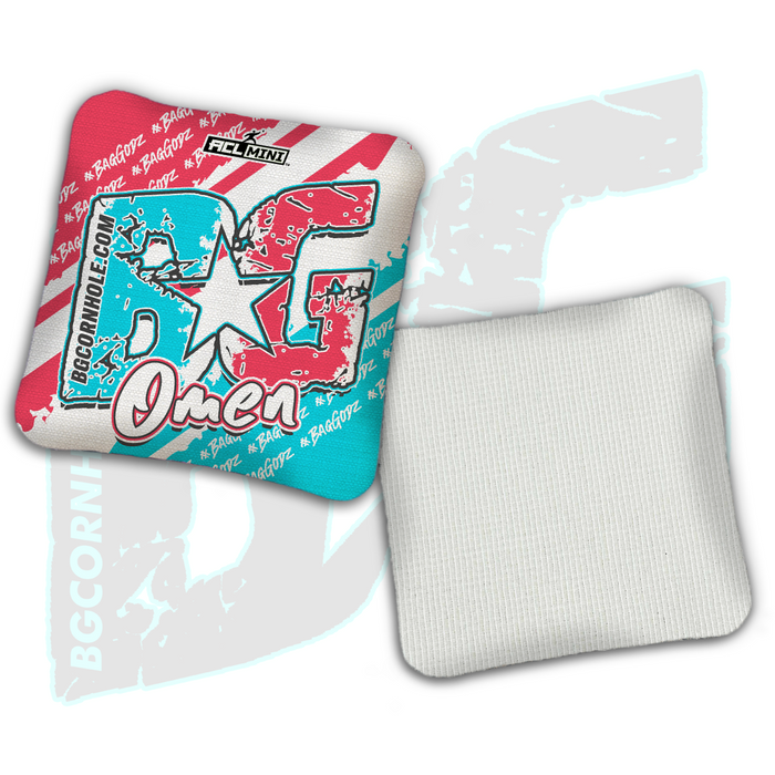 BG Multiple Bag Models - "BagGodz Rally" - 4" ACL Mini Stamped Cornhole Bags- Set of 4 Bags