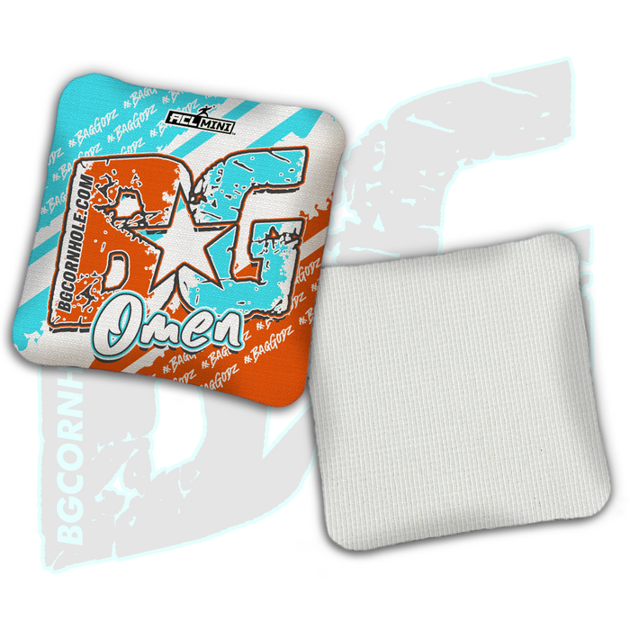 BG Multiple Bag Models - "BagGodz Rally" - 4" ACL Mini Stamped Cornhole Bags- Set of 4 Bags
