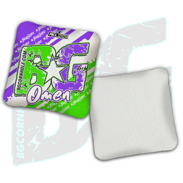 BG Multiple Bag Models - "BagGodz Rally" - 4" ACL Mini Stamped Cornhole Bags- Set of 4 Bags