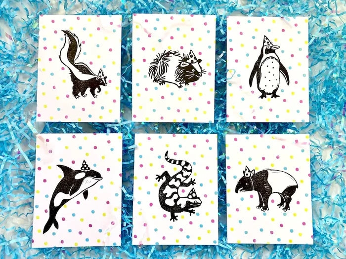 Boxed Sets of 6 Greeting Cards - Cheeky Beak