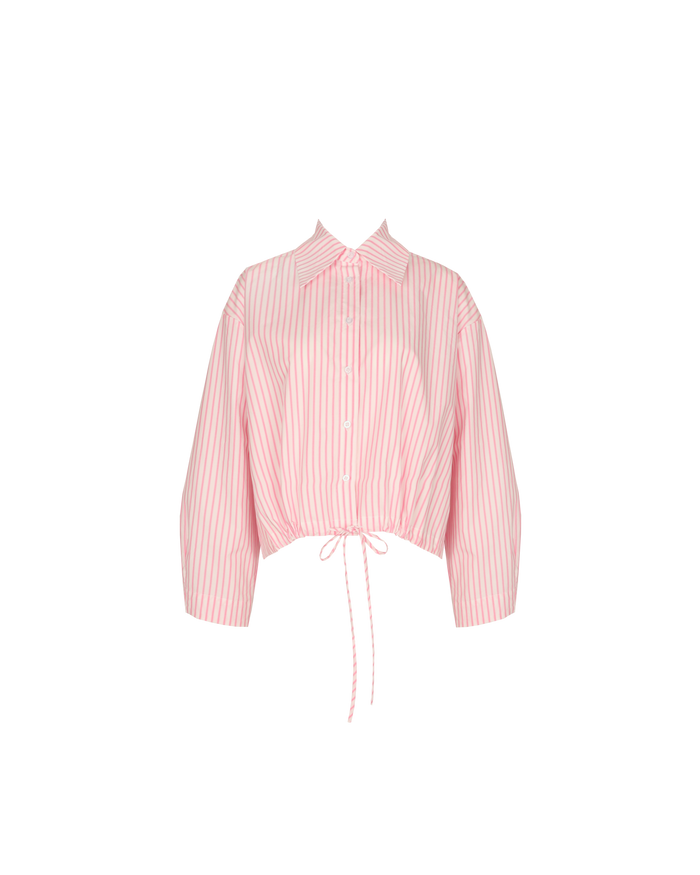 BUTTERFLY SHIRT PINK STRIPE