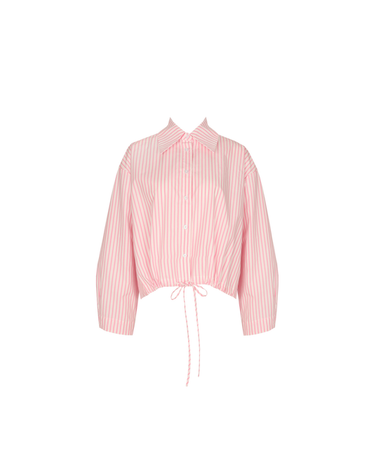 BUTTERFLY SHIRT PINK STRIPE