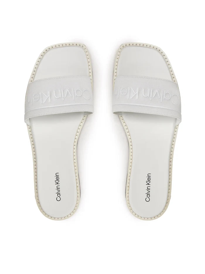 Calvin Klein Flat Slide HE - White