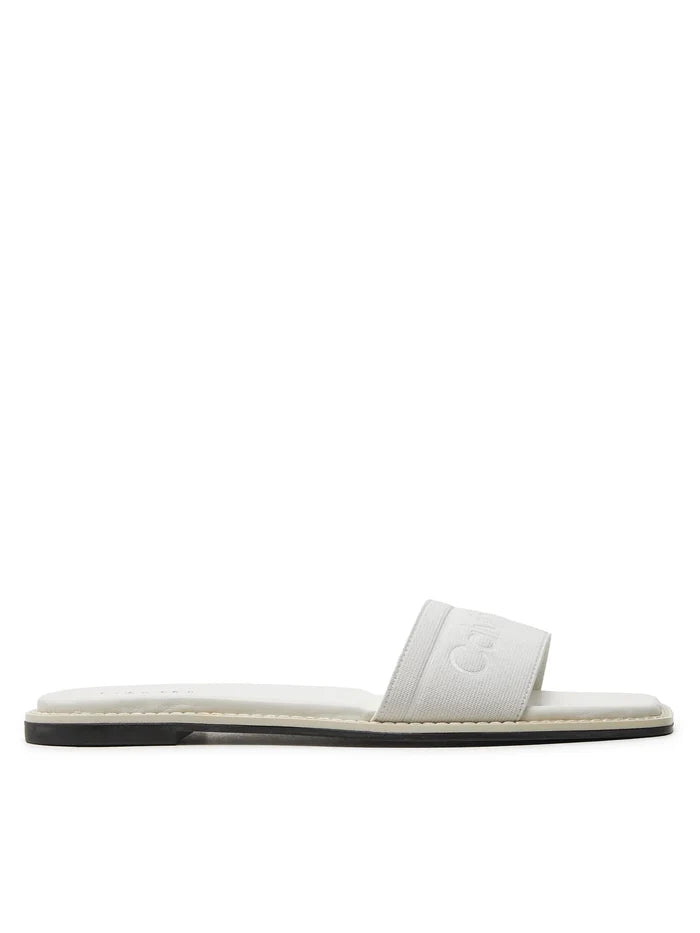 Calvin Klein Flat Slide HE - White