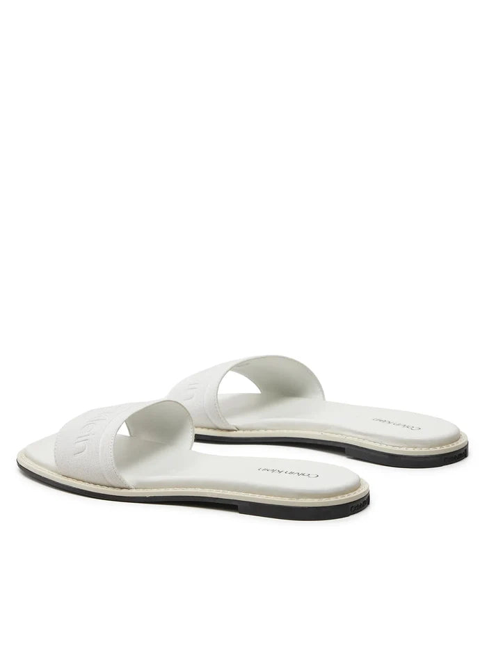 Calvin Klein Flat Slide HE - White