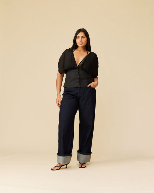 CAROLINA BLOUSE BLACK