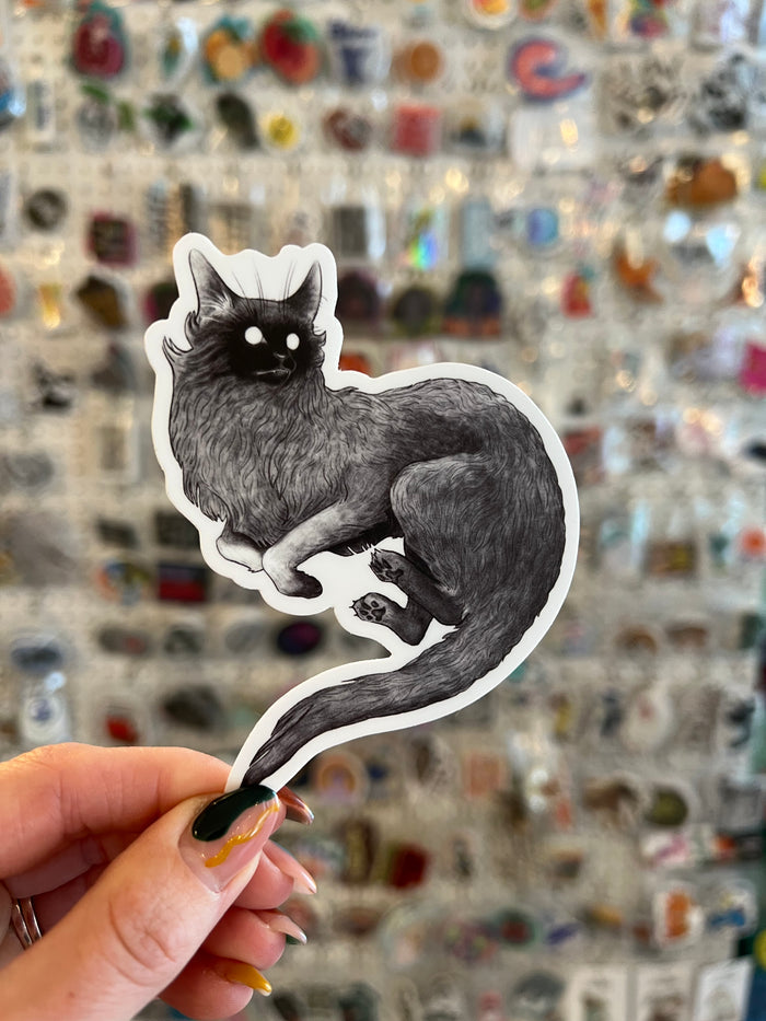 Cat Rocketship Stickers