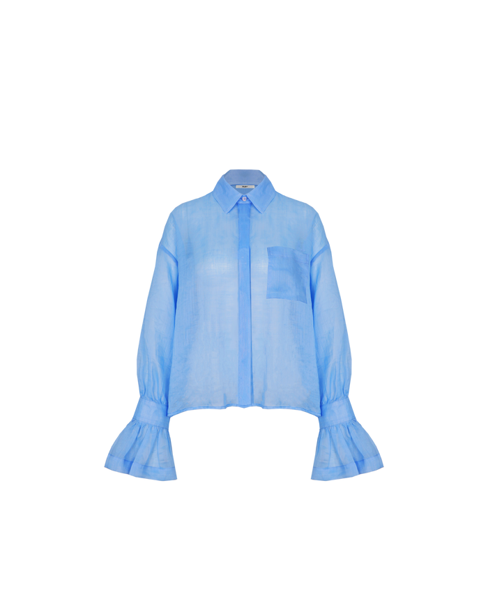 COMET SHEER SHIRT OCEAN