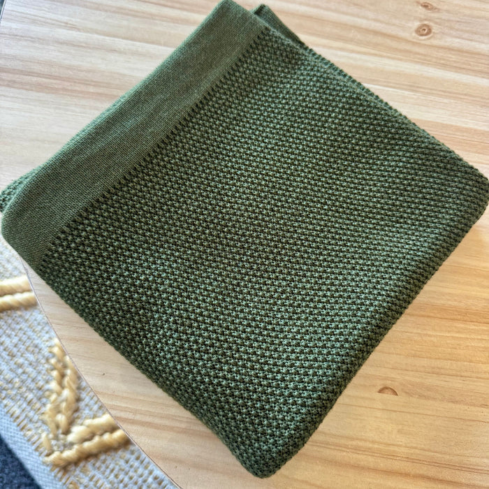 Moss coloured blanket