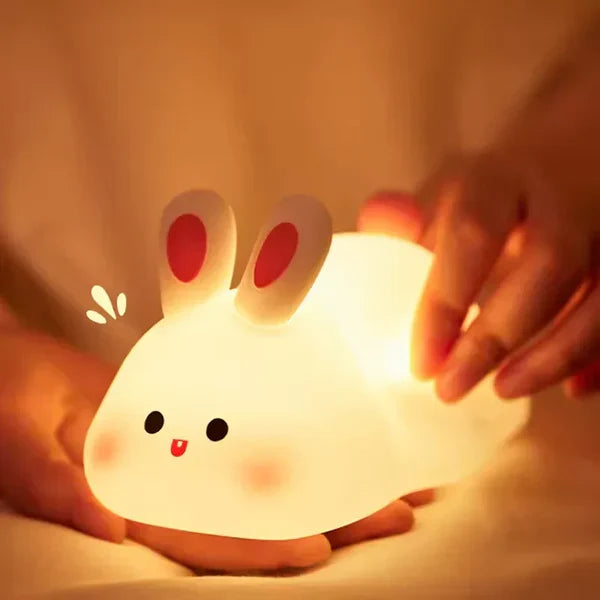 Cute Rabbit Desk Lamp Soft Night Light.