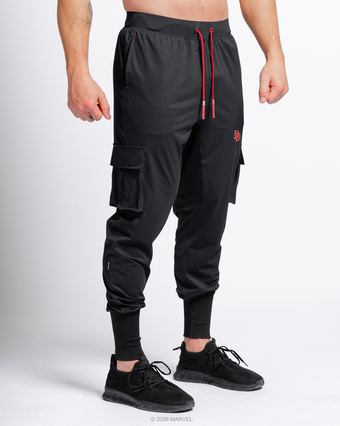 DAREDEVIL Performance High Rib Cargo Stealth Joggers