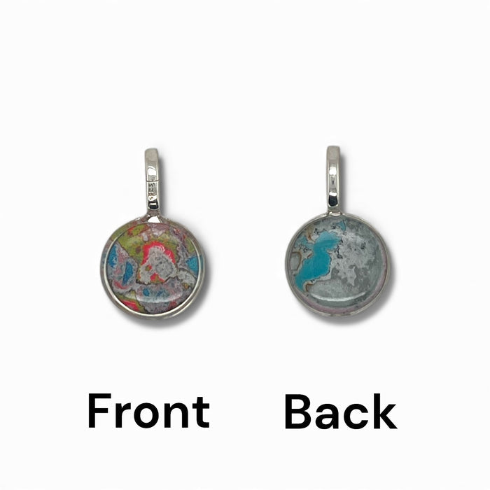 Detroit Graffiti Charm | Silver