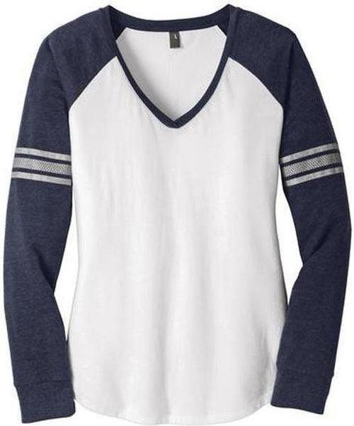 no-logo District Re-Tee Long Sleeve-Men's T Shirts-District-Black-S-Thread Logic
