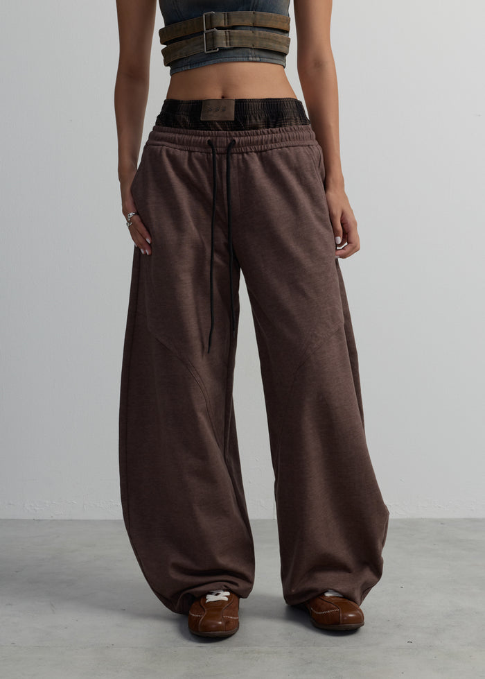 DOUBLE WAIST SWEATPANTS