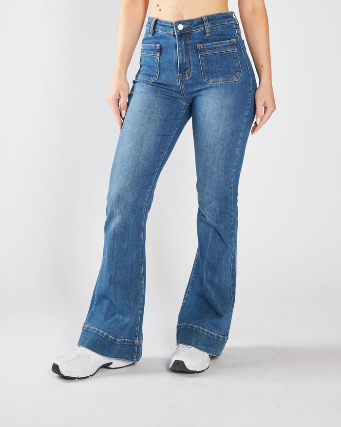 Drew Flare Denim Blue