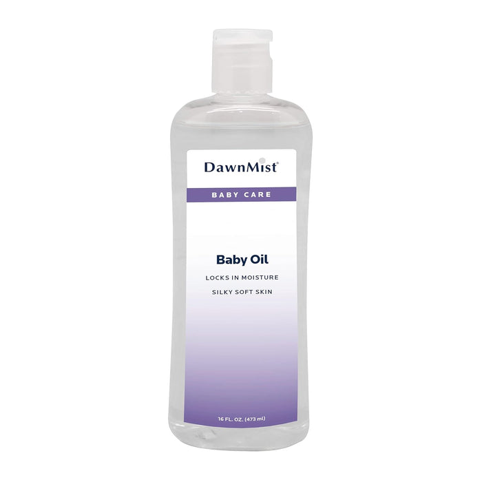 Dukal Dawn Mist Baby Oil with Dispensing Cap, 16 oz. Bottle