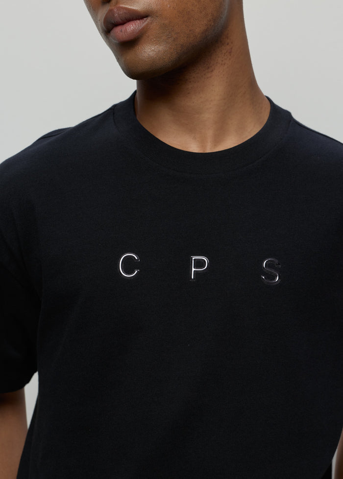 EMBOSSED LOGO LOOSE-FIT TEE