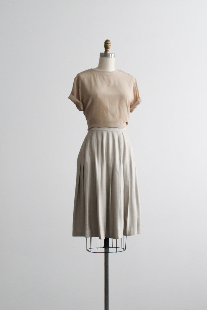 fawn chevron skirt
